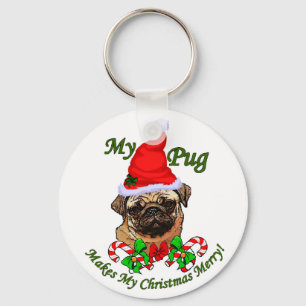 Mops Liebhaber Weihnachtsgeschenke Schlüsselanhänger