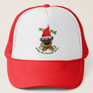 Mops Liebhaber Weihnachtsgeschenke Truckerkappe