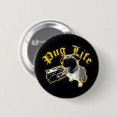Mops Life $5.95 Collectible Button-Back Button (Vorne & Hinten)