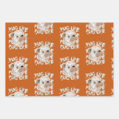 Mops Life Animal Dog Geschenkpapier Set (Vorderseite 2)