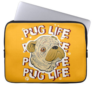 Mops Life Animal Dog Laptopschutzhülle