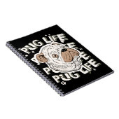 Mops Life Animal Dog Notizblock (Rechte Seite)