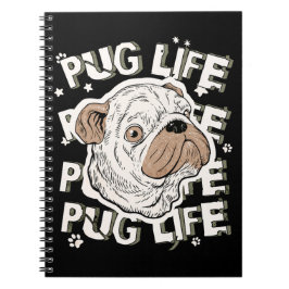 Mops Life Animal Dog Notizblock