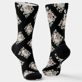 Mops Life Animal Dog Socken