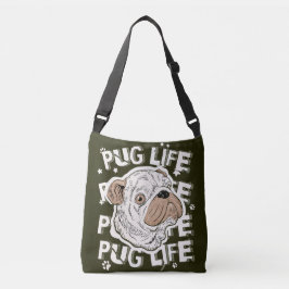 Mops Life Animal Dog Tote Bag Tragetaschen Mit Langen Trägern
