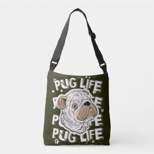 Mops Life Animal Dog Tote Bag Tragetaschen Mit Langen Trägern