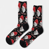 Mops Life Animal Weihnachten Socken (Linkes Detail)