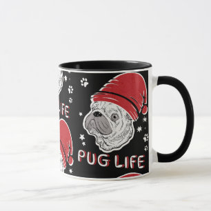 Mops Life Animal Weihnachten Tasse