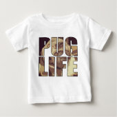 Mops Life Baby T-shirt (Vorderseite)