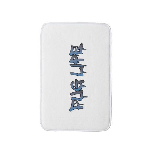 Mops Life Badematte (Vorderseite Vertikal)