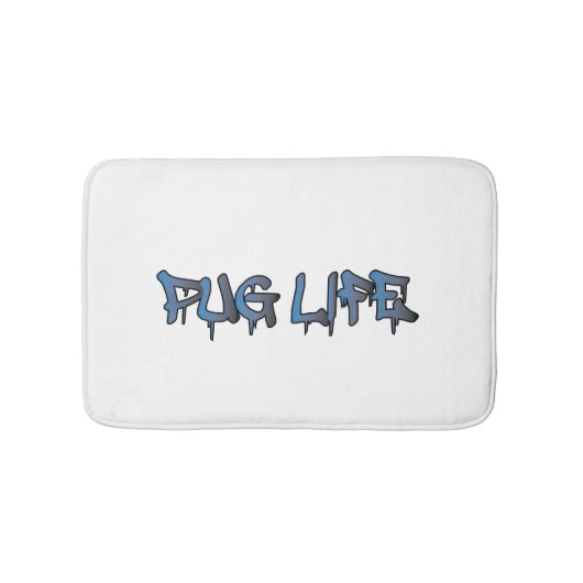 Mops Life Badematte (Vorderseite)