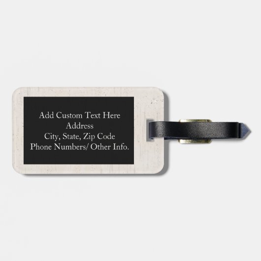 Mops Life Funny Dog Gangster Gepäckanhänger (Rückseite horizontal)