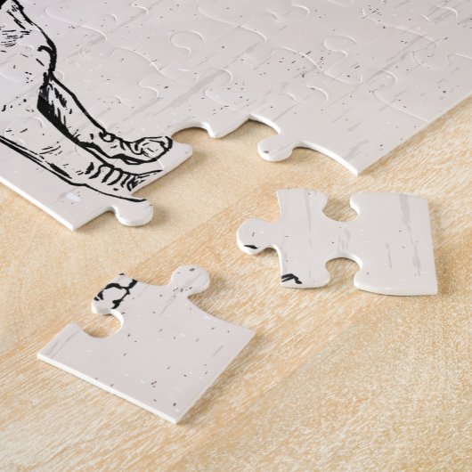 Mops Life Funny Dog Gangster Puzzle (Seite)