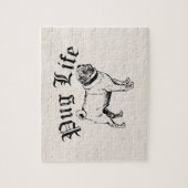 Mops Life Funny Dog Gangster Puzzle (Vertikal)