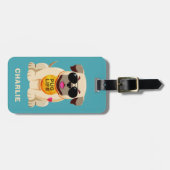 Mops Life-Gepäckmarke Gepäckanhänger (Vorderseite horizontal)