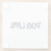 Mops Life Glasuntersetzer (Rückseite)