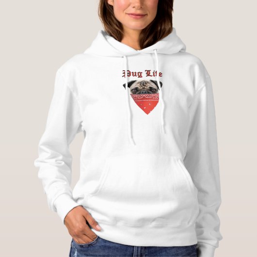 Mops Life Hoodie (Vorderseite)