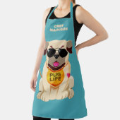 Mops Life individuelle Name & Farbe Schürze (InSitu)