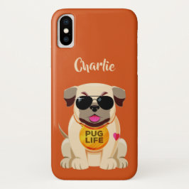 Mops Life individuelle Name & Farbtelefongehäuse Case-Mate iPhone 14 Plus Hülle