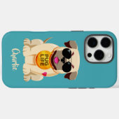 Mops Life individuelle Name & Farbtelefongehäuse Case-Mate iPhone Hülle (Rückseite (Horizontal))