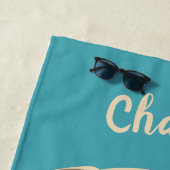 Mops Life individuelle Name & Text Strandtuch (Beispiel)