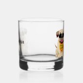 Mops Life individuelle Name Whiskyglas (Links)