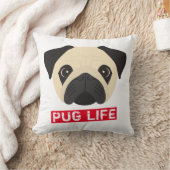 Mops Life Kissen (Decke)
