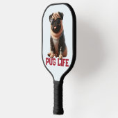 Mops Life Niedlich Hunde Design für Mops Liebhaber Pickleball Schläger (Links)