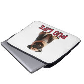 Mops Life Niedlich Mops Hund Laptopschutzhülle (Vorne Knopf)