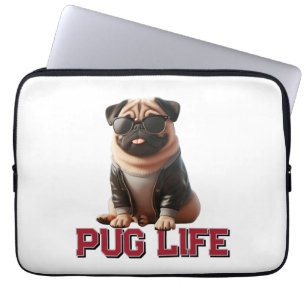 Mops Life Niedlich Mops Hund Laptopschutzhülle