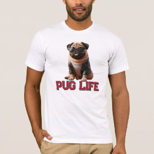 Mops Life Niedlich Mops Hund T-Shirt