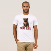 Mops Life Niedlich Mops Hund T-Shirt (Vorne ganz)