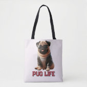 Mops Life Niedlich Mops Hund Tasche (Vorderseite)