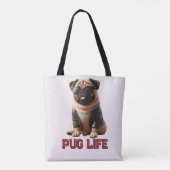 Mops Life Niedlich Mops Hund Tasche (Rückseite)