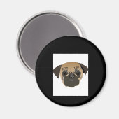 Mops Life Niedlich Mops Lover Geschenk Magnet (Vorderseite/Rückseite)