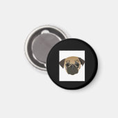 Mops Life Niedlich Mops Lover Geschenk Magnet (Vorderseite/Rückseite)