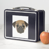 Mops Life Niedlich Mops Lover Geschenk Metall Brotdose (Beispiel)