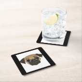 Mops Life Niedlich Mops Lover Geschenk Rechteckiger Pappuntersetzer (Vor Ort)