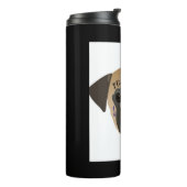 Mops Life Niedlich Mops Lover Geschenk Thermosbecher (Nach links gedreht)
