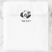 Mops Life Runder Aufkleber (Tasche)