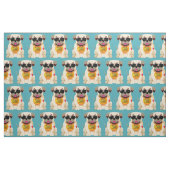 Mops Life Sonderfarbstoff Stoff (Fat Quarter (45,7 x 55,9 cm))