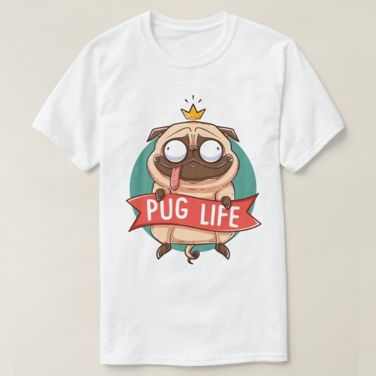 Mops Life T - Shirt (Design vorne)