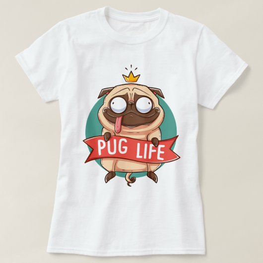 Mops Life T - Shirt (Design vorne)