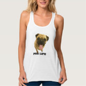 Mops Life Tank Top (Vorderseite)