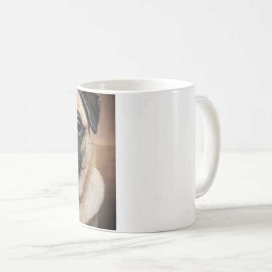 Mops Life Tasse (VorderseiteRechts)