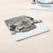 Mops Life Untersetzer (angewinkelt)