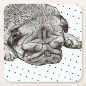 Mops Life Untersetzer (Vorderseite)