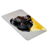 "Mops Life" Vollständig bearbeitbares Foto Magnet (Rechte Seite)