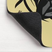 Mops-Linienporträt Mousepad (Ecke)