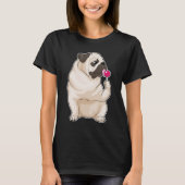 Mops Lollipop T-Shirt (Vorderseite)
